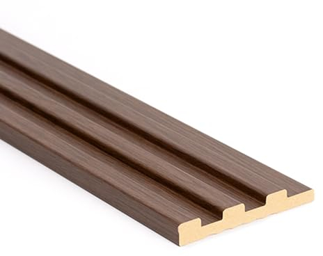 Bildershop-24 3er Set Abschlussleiste für Wandpaneele & Deckenpaneele Dekowa in Eiche Braun 262 x 10,7 x 1,5 cm