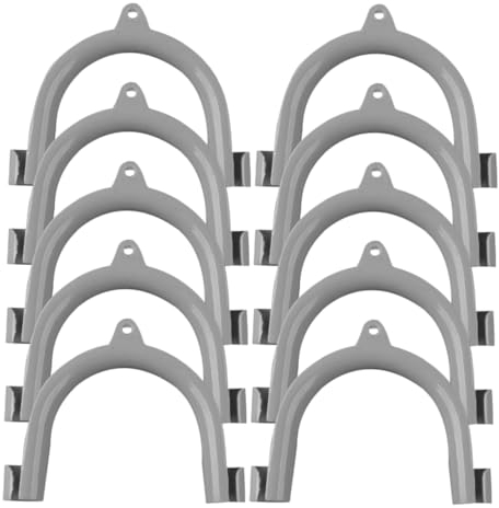 HEMOTON 10pcs Sturdy Plastic Washing Machine Drain Hose Holder u Shape Easy Install Hose Hanger for Washing Machine