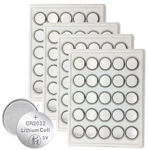 100 Count CR 2032 3V Coin & Button Cell Lithium Batteries CR2032