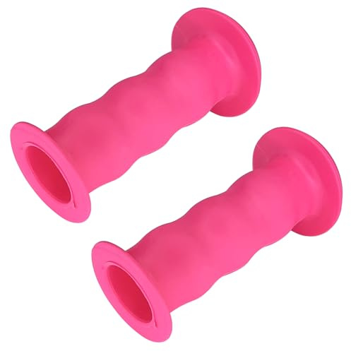 cyclingcolors Manopole impugnature Bici 85mm Manubrio 22mm MTB Vintage Bambino Antiscivolo Bicicletta, Rosa