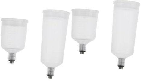 Lurrose 4pcs Dismountable Airbrush Pigment Containers for Replaceable Paint Bottles for Model Painting Cake Decoration Nail Art and Makeup