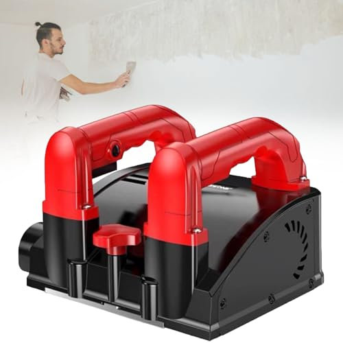 Dfdieratve 1680W Electric Wall Planing Machine, Concrete Shovel Shovel Wall Machine with Side Blade & Carrying Case Electric Power Shovel Wall Machine for Removing Old Putty, Cement, White Ash