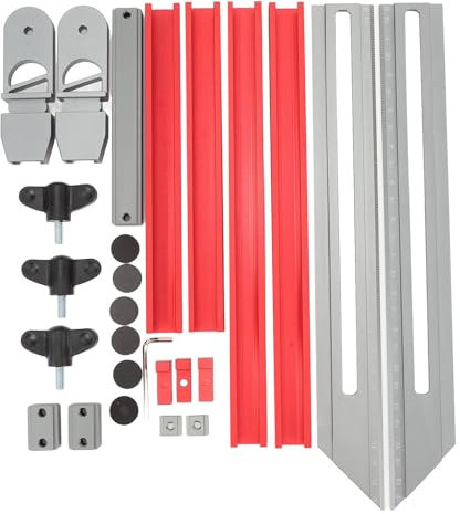 Stair Step Measuring Tool Adjustable Stair Tread Template Tool Jig Gauge Aluminum Alloy Stair Tread Gauge Stair Jig Measuring Stair Tool for Stairs Risers Shelf and Cutting