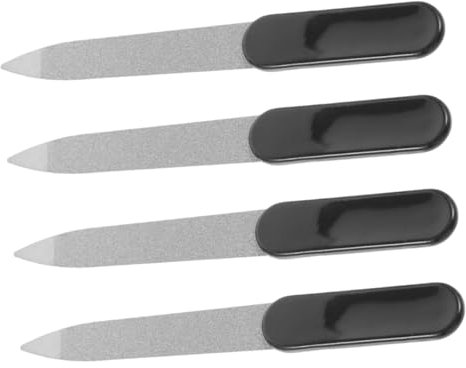 MOTHNUR 4pièces Double Face Acier Inoxydable Pour Manucure Et Pédicure Outil De Soin Des Pour Hommes Et Femmes Pour Mains