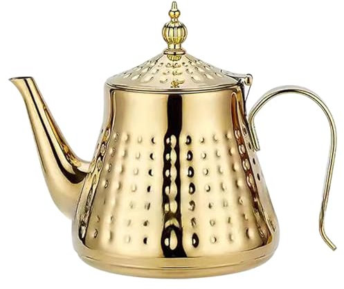Sharplace Stainless Steel Tea Kettle Hot Water Dispenser for Induction Coffee Pot Gooseneck Teapot Tea Maker for Small Gathering Party, 1.3L