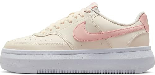 Nike Scarpe da Donna Court Vision Alta, Pale Ivory Washed Coral White, 37.5 EU