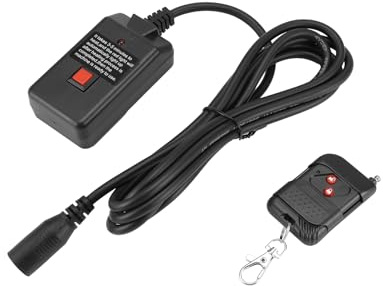 Exqufood Récepteur à distance sans fil portable AC 90-240 V à 3 broches pour machine à fumée, récepteur de scène DJ, brouillard 400 W 500 W 900 W 1500 W A