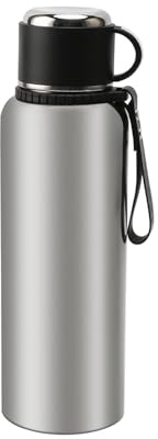Felenny Stainless Steel Water Bottle 1.5L Vacuum Insulated Water Bottle Leak-Proof Reusable Water Bottle with Temperature Display Lid and Cup for Hot Drinks Cold Drinks
