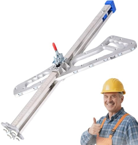 Coupe-plaque de Plâtre Pliable,Positionnement Stable avec Échelle, Outil de Construction Portable for Cloisons Sèches