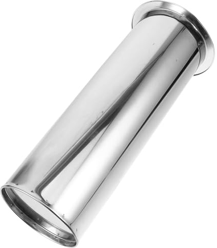 DOITOOL Seau Acier Inoxydable pour Brochettes Barbecue Support de Rangement pour Piques et Baguettes Conteneur avec Poignée Tube à Brochettes