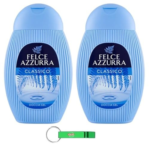 Felce Azzurra Gel Doccia Classico/Inconfondibile Profumo Doccia Gel 250 ml + Portachiavi Beni Culinari