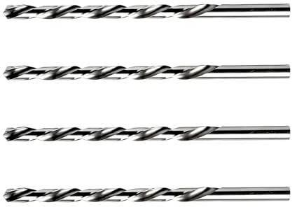4 PCS HSS Hole Saw Arbor, 6.2mm x 100mm Pilot Drill Bit Set