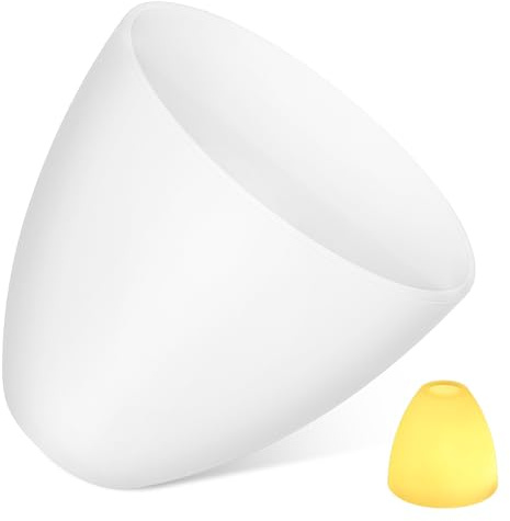 Didiseaon Lampenschirm Hängelampe: Lampenschirm für Tischlampe 4.2cm Lochdurchmesser Glas Lampenschirme e27 für Hängelampe Deckenleuchten Pendelleuchten Wohnzimmer Schlafzimmer