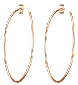 Glanzstücke München Damen-Ohrcreolen 925/- Sterling Silber rosévergoldet