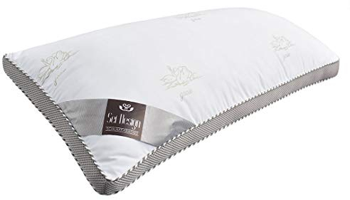 sei Design Kissen Ökotex Kopfkissen 40x80 Mikrofaserkissen 3 Kammersystem - Schlafkissen mit Daunengefühl