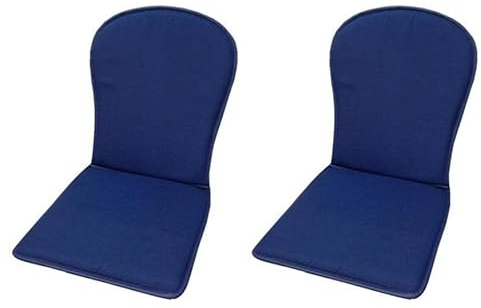 MR. COJIN Pack-2 Unidades COJIN Silla Jardin Respaldo MONOBLOC Colores Lisos (Azul)