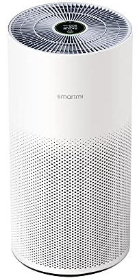 smartmi Purificadores de aire HEPA para el hogar, habitación grande, funciona con el filtro HEPA verdadero Alexa, H13, elimina el olor, humo de mascotas, polen TVOC PM2.5, limpiador de aire silencioso