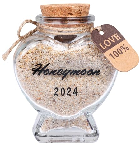 HSXIANG Verre souvenir de lune de miel 2025 - Cadeau souvenir de lune de miel pour jeunes mariés - Cadeaux de bachelorette pour la mariée ou les mariés (avec boîte cadeau)