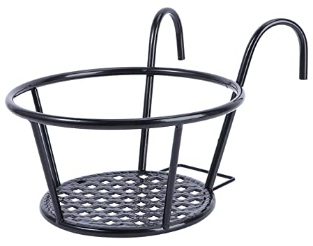 Balkon Hängende Pflanzenregal Geländer Blumenkorb Metallständer Halter Für Zaunpflanzgefäße Geländer-topflappen Für Halter Für Hängende Pflanzgefäße Blumentopf Blumenkübel