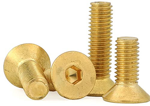 (10 Stück) Messing-Senkkopfschrauben, M5 x 20 mm, geeignet für industrielle Möbelmontage usw.