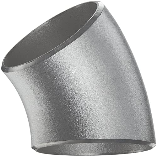 Edelstahl nahtlos säurebeständig Rohrbogen 45° DN100 Ø 114,3 mm x 4,5 mm aus V2A Edelstahl 1.4541/321