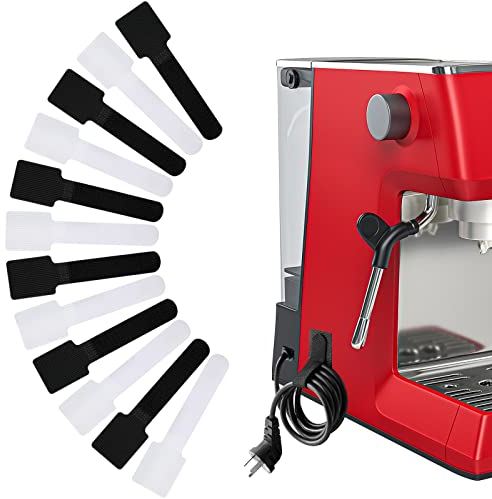 12PCS Vielzwecke Kabel Organizer, Kabelaufwicklung für Küchengeräte, Kabelclips Selbstklebend, Kabelhalter Kabelführung Kabel management für Mixer Kaffeemaschine Toaster Schnellkochtopf Fritteuse
