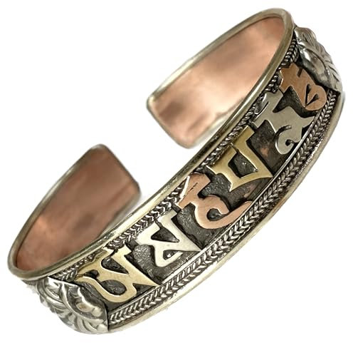 Om mani padme hum Tibetan Bracelet Buddhist Mantra Bangle Hippie Boho Jewellery Unisex Cuff bracelet