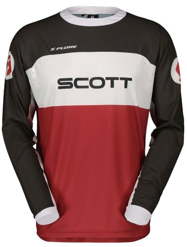 SCOTT 450 X-Plore Swap Motocross Jersey, rot/schwarz, S