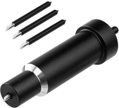 3 Pcs Explore Point Cut Blades Works for Maker 4/3/Maker/Explore 4/3/Air 2/Air/One,Black,Deep Point Blade + Housing for Cutting Thick Materials-Craft Foam/Chipboard/Leather/Magnetic/Vellum