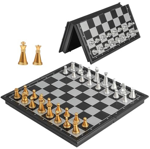 Super Winner 8 Inch Magnetic Mini Chess Set - Lightweight, Portable, and Educational Travel Chess for Kids and Adults - Perfect for 2 Player