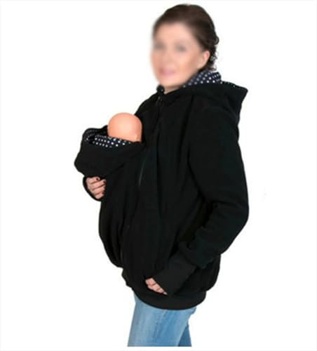006,XXL, Babytrage Hoodie Jacke Weich Und Bequem 3 in 1 Känguru Mantel Frauen Mit Reißverschluss Schwangere Top Baby Tragen Baby Halter Frühling Und