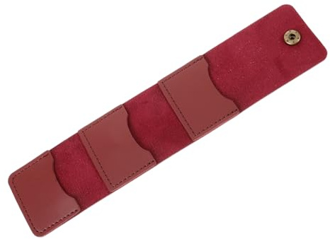 ibasenice Funda De PU De para Guitarra Organizador De Plectros Estuche Portátil para Picks De Guitarra Eléctrica Soporte De Almacenamiento De Picks Organizada