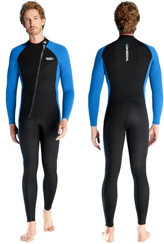 Neoprendräkt 3 mm komplett våtdräkt herr neopren dykdräkter Sretch långärmad hålla varm, främre dragkedja vuxen dykdräkter för dykning snorkling surfing XL storlek