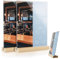 Zephyra 2PCS Soporte Metacrilato A5,A5 Soporte para Letreros de Acrílico,Soporte de Sobremesa Transparente con Base de Madera Extraíble,Forma de F/L Ranura Doble,Doble Cara para Tienda,Hotel