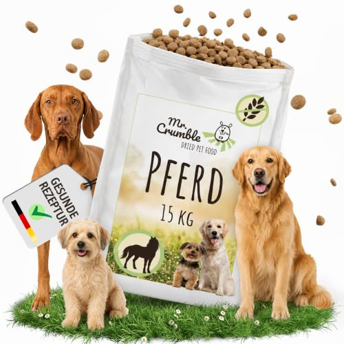 Mr. Crumble Hundefutter trocken Pferd getreidefrei Adult Alleinfutter 15 kg