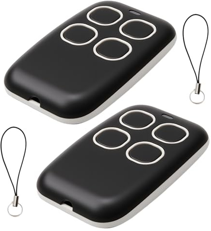 2 Stück Universal Garagentor Fernbedienung 4 in 1, Rolling Code Multicode Handsender Kompatibel mit CAME TOP432EE TOP432NA, Toröffner Duplicator Ersatz Fernbedienung
