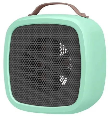 Portable Space Heater, Mini Heater Air Powerful Warm Blower Fast Fan USB Office Heat Desktop Electric For Home Student Dormitory,Small Room Heater(Green)