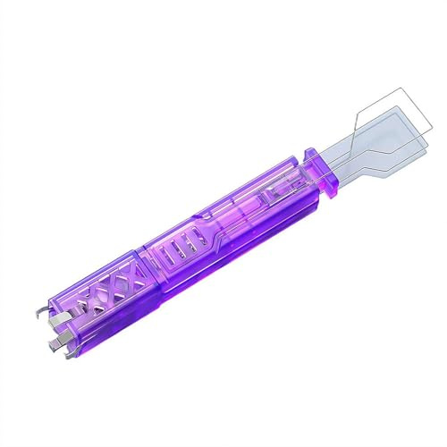 Keycap Puller, Keyboard Switch Puller 2-in-1 with 4 Metal Claws, Stable Hot Swappable Tool for Mechanical Keyboard Key and Switch Removal (Purple)