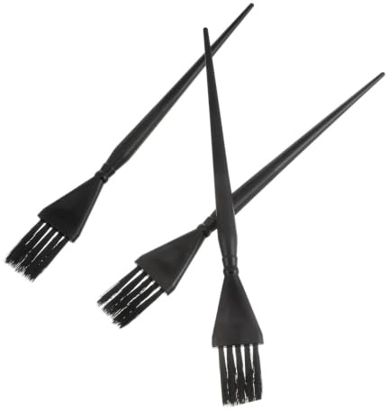 CATIEBYE Set 3 Spazzole per Tintura dei Chioma Professionali, Strumenti per Salone e Uso Domestico Setole Flessibili per Applicazione Uniforme e Trattamento Styling Uomo e Colore Casuale