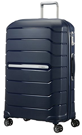 Samsonite Flux - Spinner L, Erweiterbarerer Koffer, 75 cm, 99/111 L, Blau (Navy Blue)
