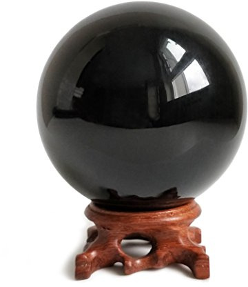 Black Obsidian Crystal Balls for Fengshui, Meditation, Crystal Healing, Divination, Home Decoration, Black Magic Crystal Sphere
