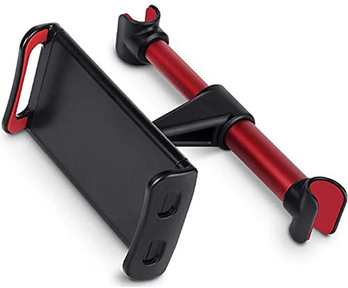 Soporte para reposacabezas de Coche con rotación de 360 Grados, Ajustable, Soporte Universal para Smartphones y Tablets de 4 a 11 Pulgadas