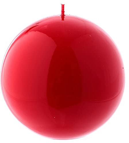 Holyart Kerze Siegellack Kugel Form rot 12cm