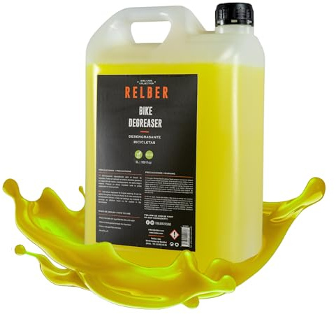 relber - Desengrasante Cadena Bicicleta 5L | Desengrasante Industrial Especializado para Todo Tipo de Bicicleta | Limpiador Cadena Bicicleta | Degreaser Bike y Limpia Cadenas Bicicleta