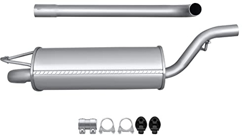 HELLA 8LC 366 024-081 Mittelschalldämpfer - Easy2Fit® Kit - mitte | Kompatibel mit: FORD FOCUS I, FOCUS I Stufenheck, FOCUS I Turnier