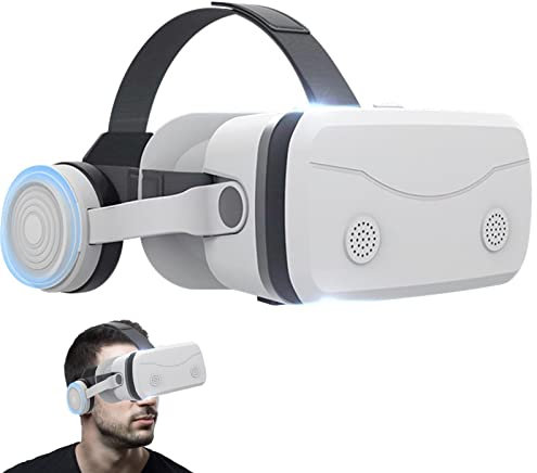 Steadybombb Lunettes de réalité virtuelle,Lunettes de Casque VR | Casques de réalité virtuelle Tout-en-Un pour téléphones Portables compatibles avec Les Smartphones et Autres appareils obiles