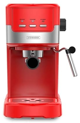 Machine à Expresso Café Moulu Et Dosette Ese 20 Bars Colormost Kitchencook Rouge