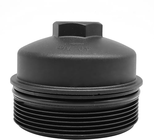 OXCANO 904-204 EC781 FL2016 Oil Filter Cap Compatible with Ford 2003-2007 6.0L 2008-2010 6.4L Powerstroke F250 F350 F450 F550 Super Duty E-350 Club Wagon Excursion Relpaces 1840754C91 3C3z-6766-Ca