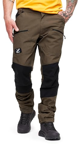 RevolutionRace Nordwand PRO Pantaloni Outdoor da Uomo, Pantaloni per Molte Attivitá all'Aria Aperta. Pantaloni da Trekking, da Escursionismo e da Lavaro, Robusti e Resistenti, Mud, S