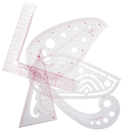 SHINEOFI Nählineal-set Heißlineal Präzisions-schneidelineal Für Kleidungsdesign